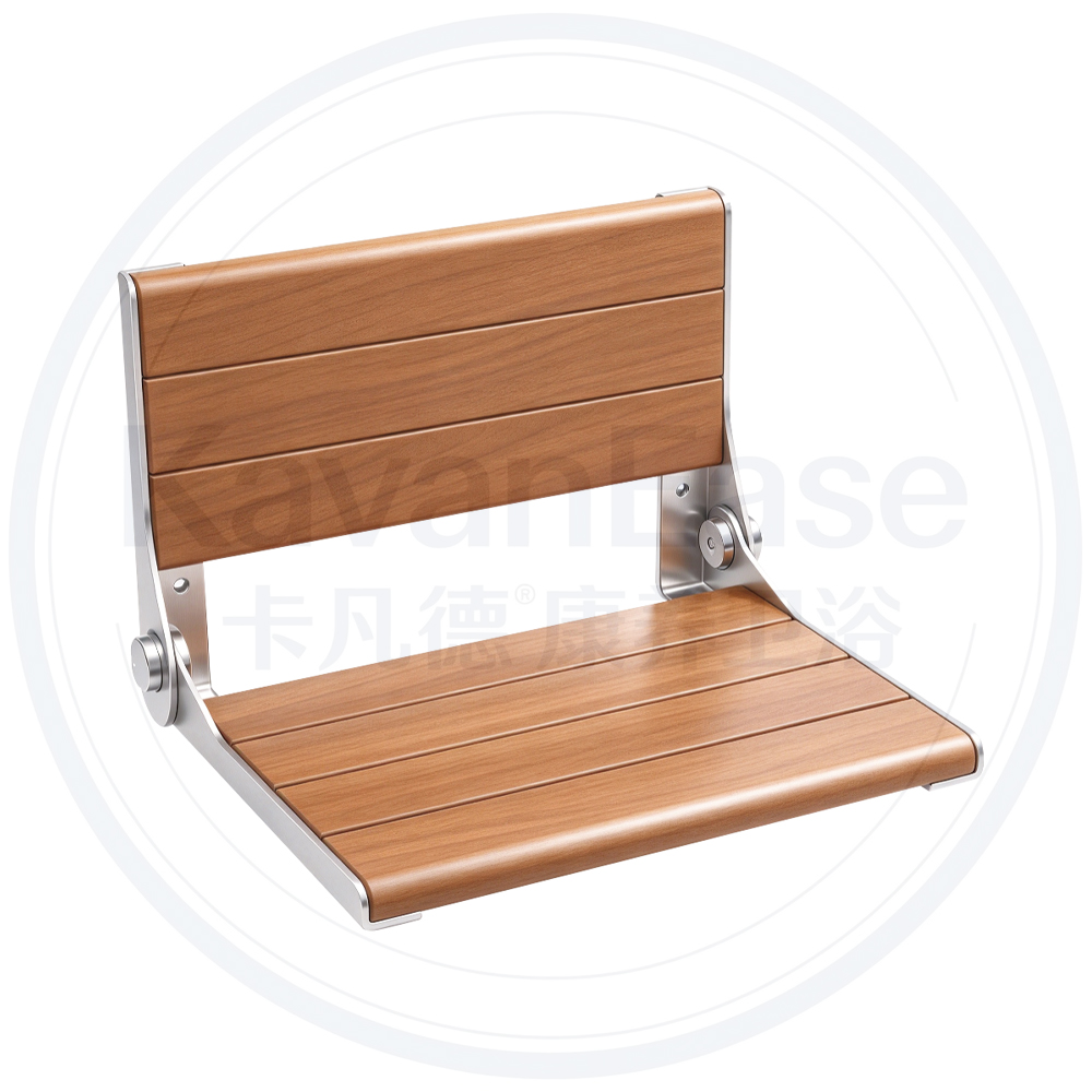 Teak Wall Folding Sh
