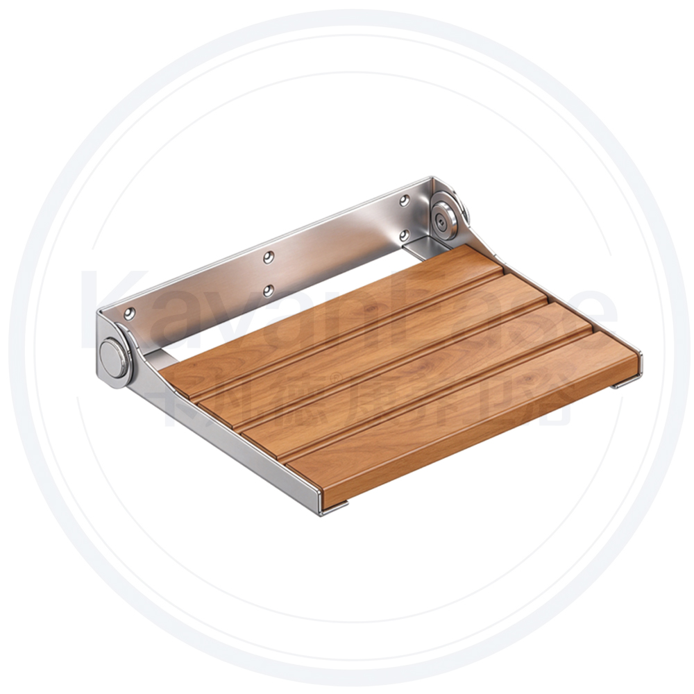 Oak folding stool
